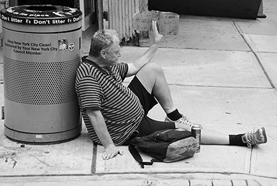 Homeless : Street Life : New York : Personal Photo Projects : Photos : Richard Moore : Photographer